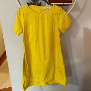 Osman Yousefzada Collective Women's 4 Casual Crewneck T Shirt Yellow Dress